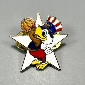 Basketball Olympic Memorabilia LA 1984 Eagle Vintage Tack Pin